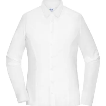 James & Nicholson (Daiber) Dámská košile s dlouhým rukávem JN1371 - Bílá | L