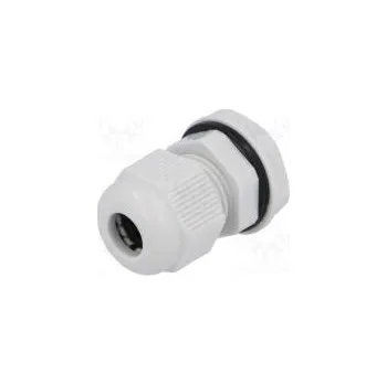 Vývodka PG9 IP68 Mat polyamid šedá UL94V-2 13,9mm