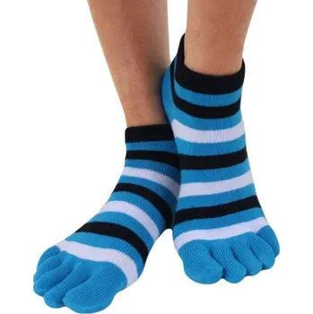Pánské ponožky TOETOE Trainer tyrkysové/černé/bílé uni