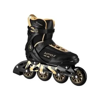 Kolečkové brusle NILS Extreme NA22151 černo-zlaté EU 43 brusle + DÁREK DLE VÝBĚRU!