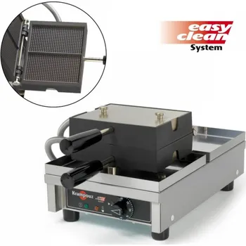 Vaflovač Vaflovač jednoduchý elektrický Krampouz EasyClean, sklopný 180°, madlo I, 16x28 Fine