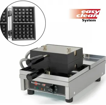 Vaflovač Vaflovač elektrický Krampouz EasyClean, sklopný 180°, madlo I, 4x5 Lutych