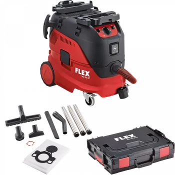 Průmyslový vysavač FLEX VCE 33 M AC-Set, Bezpečnostní vysavač s automatickým čištěním filtru, 30 l, třída M + filtrační sáčky