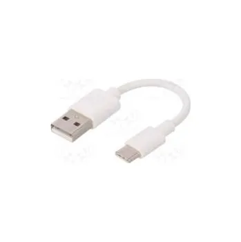 Datový kabel Kabel USB 2.0,USB 3.1 USB A vidlice, USB C vidlice 0,1m bílá