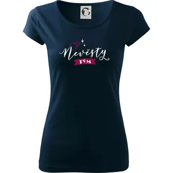 Dámské tričko Nevěsty tým prsten - Dámské triko Pure - S ( Námořní modrá (velmi tmavá - téměř černá) )