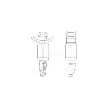 kabelová chránička Rozpěrka PCB polyamid 66 Dl 9,5mm zacvaknutí/zacvaknutí