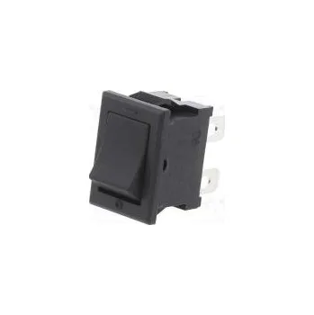 vypínač ROCKER DPST pol 2 ON-OFF 10A/125VAC černá není Těleso černá