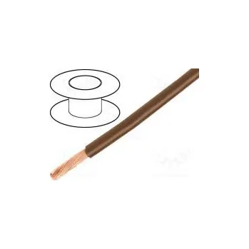 elektrický kabel Vodič EcoWire lanko Cu 16AWG hnědá MPPE 600V 30,5m