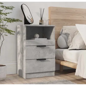Noční stolek vidaXL Noční stolek kompozitní dřevo [856844] Barva: Betonová šedá