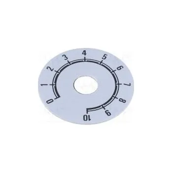 Stupnice Rozsah 0 ÷ 10 Ø41mm Øotv 10mm Mat hliník