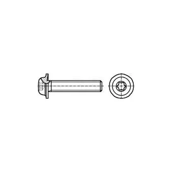 Šroub Šroub s límcem M4x16 Hlava kulatá Torx® ocel zinek TX20