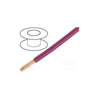 elektrický kabel Vodič EcoWire lanko Cu 20AWG fialová MPPE 600V 30,5m
