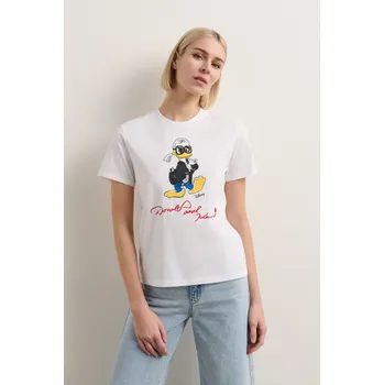 TRIČKO KARL LAGERFELD KL X DISNEY REGULAR T-SHIRT WHITE
