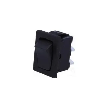 vypínač ROCKER SPST pol 2 OFF-(ON) 10A/250VAC 10A/28VDC černá není