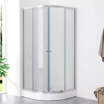 POINT AQUA 90 Grape Čtvrtkruhový sprchový kout s akrylátovou vaničkou a sifonem ZDARMA