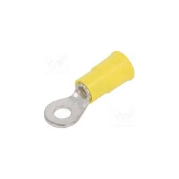 Zakončovací očko M4 Ø 4,32mm krimpovací na kabel izolovaná