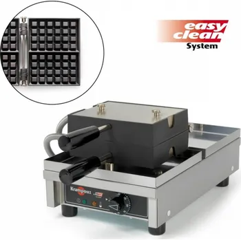 Vaflovač Vaflovač jednoduchý elektrický Krampouz EasyClean, sklopný 180°, madlo I, 4x6 Lutych