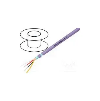 elektrický kabel Vodič EiB/KNX,externí 2x2x0,8mm drát Cu FRNC fialová 6,2mm