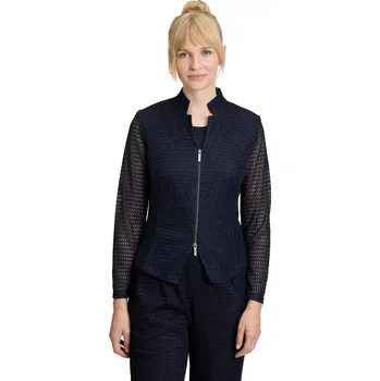 Dámské sako VERA MONT dámské sako tmavě modré pletené na zip