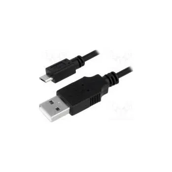 Datový kabel Kabel USB 2.0 USB A vidlice, USB B micro vidlice niklovaný