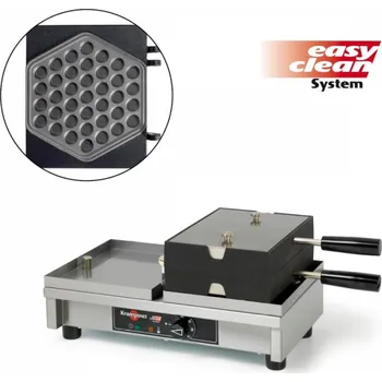 Vaflovač Vaflovač jednoduchý Krampouz EasyClean, sklopný 180°, Bubble Waffle