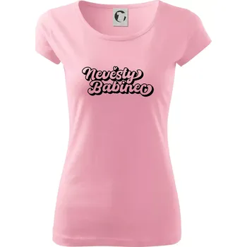 Dámské tričko Nevěsty babinec obrys - Dámské triko Pure - M ( Růžová )