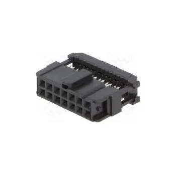 Elektrický konektor Plug IDC female PIN 14 IDC for ribbon cable 1.27mm black