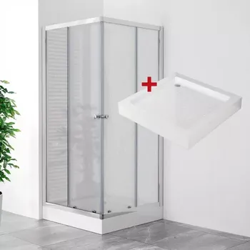 POINT Q LOR 80 Grape Čtvercový sprchový kout s akrylátovou vaničkou