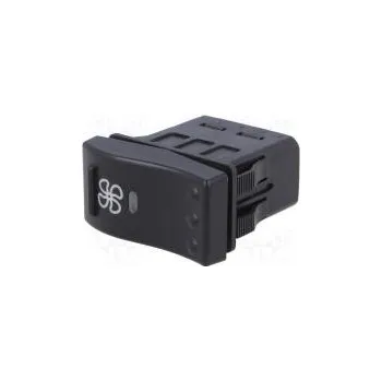 vypínač ROCKER SPST-NO pol 2 ON-OFF 10A/12VDC černá LED 100mΩ 3250