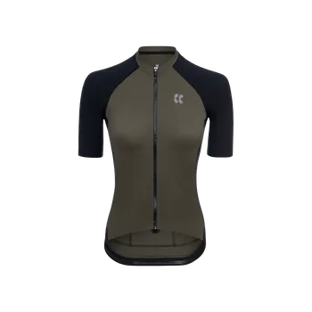 Cyklistické oblečení Kalas Dámský cyklistický dres PASSION Z4 | Dres Gravel | Khaki Kalas velikost: 6 (XXL)