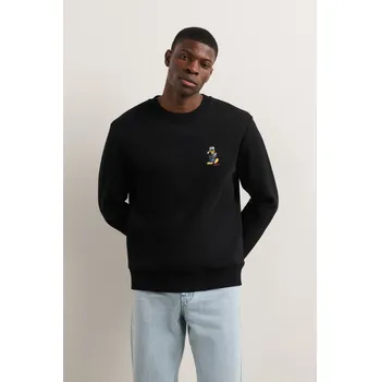 Pánská mikina MIKINA KARL LAGERFELD KL X DISNEY K SWEATSHIRT BLACK