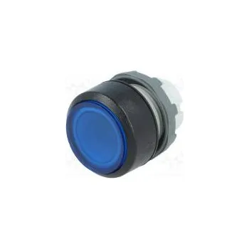 Stavebniny Přepínač tlačítkový 2 polohy 22mm modrá Podsv MLB-1 IP66
