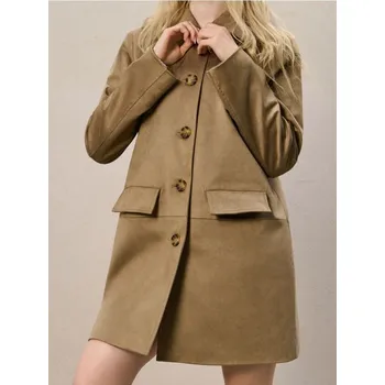 Dámský kabát Sinsay - Kabát - olivová - 094FJ-81X - 094FJ-81X-XXL