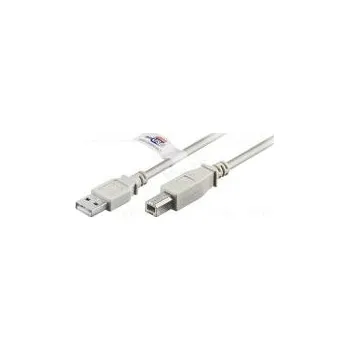 Datový kabel Kabel USB 2.0 USB A vidlice, USB B vidlice 2m šedá Žíla Cu