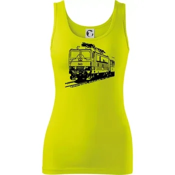 Dámské tričko Vlak 363 - Dámské tílko - 2XL ( Limetková )