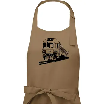 Kuchyňská zástěra Vlak 854 - Dámská zástěra na vaření - Univerzální velikost ( Cappuccino )