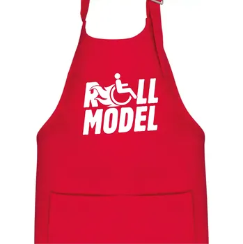 Kuchyňská zástěra Roll model - Dětská zástěra na vaření - Univerzální velikost ( Červená )