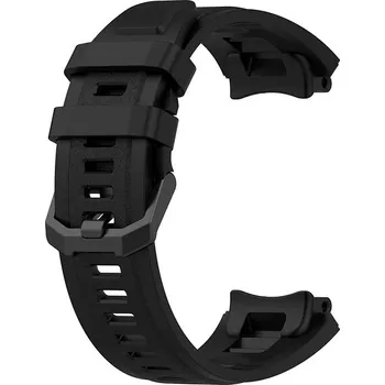 Řemínek na hodinky BStrap Silicone řeminek na Xiaomi Amazfit Active Edge černý