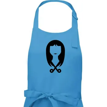 Kuchyňská zástěra Dámská kadeřnice - Dámská zástěra na vaření - Univerzální velikost ( Světlý tyrkys )