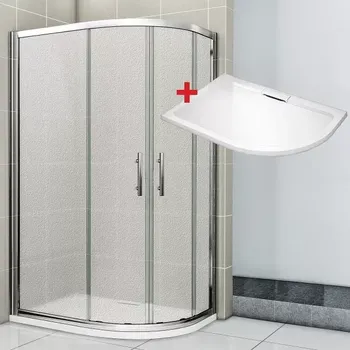 NATALI HARD 120x90 Grape Levý Sprchový kout asymetrický