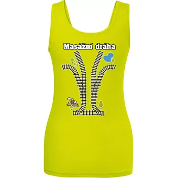 Dámské tričko Masážní dráha - Dámské tílko - XL ( Limetková )