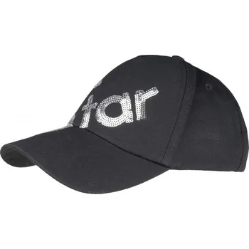 Čepice Dívčí čepice s kšiltem Lewro TANSY 4/7 Černá, Stříbrná