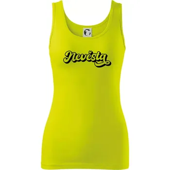 Nevěsta obrys - Dámské tílko - 2XL ( Limetková )