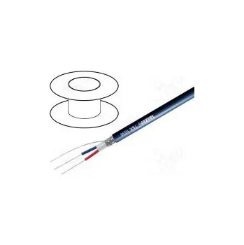 elektrický kabel Vodič DMX Žíla lanko 2x0,35mm2 110Ω -15÷70°C Barva bílá 100m