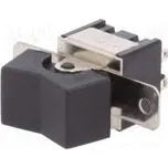 ROCKER DP3T pol 3 (ON)-OFF-(ON) 3A/250VAC černá není 20mΩ