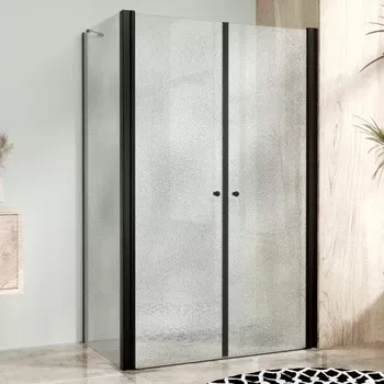 BETA COMBI Black 80x80 Grape Čtvercový sprchový kout bez vaničky