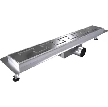 Odvodňovací žlab G-DRAINWELL 100 Chrom Odtokový podlahový žlab, řecko