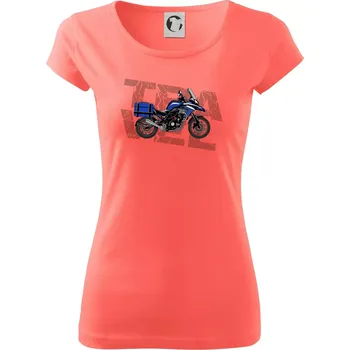 Dámské tričko Cestovní enduro modré - Dámské triko Pure - XS ( Korálová )