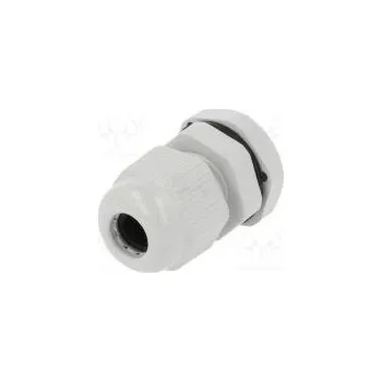 Vývodka M12 1,5 IP67 Mat polyamid šedá Shoda s PN-EN- 50262