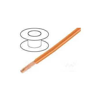 elektrický kabel Vodič EcoWire lanko Cu 20AWG oranžová MPPE 600V 30,5m